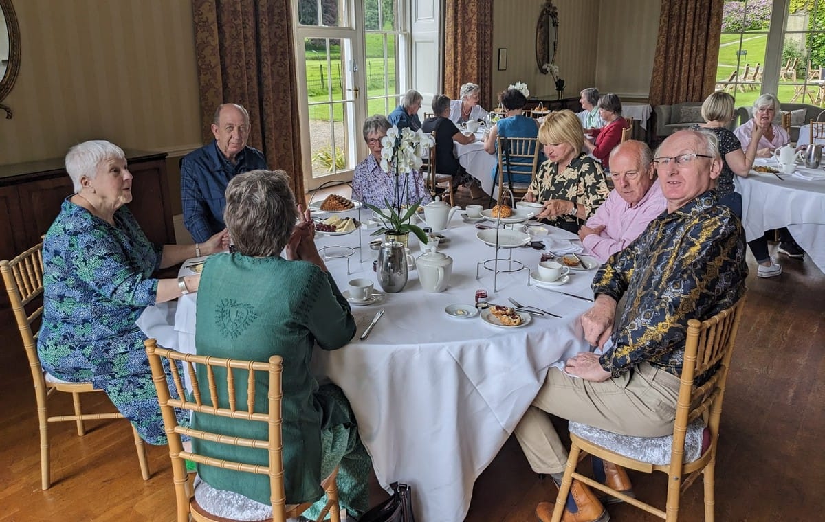 Just some of the many Volunteers who work in many different roles for the Mashamshire Community Office - enjoying afternoon tea to meet each other