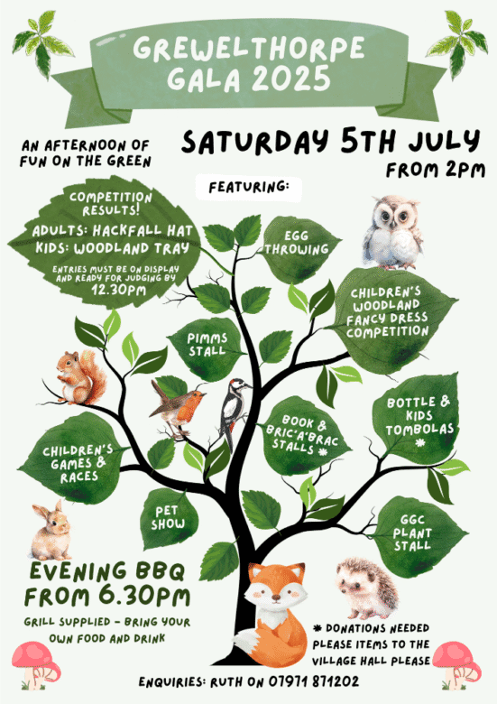 Grewelthorpe Gala Event near Masham