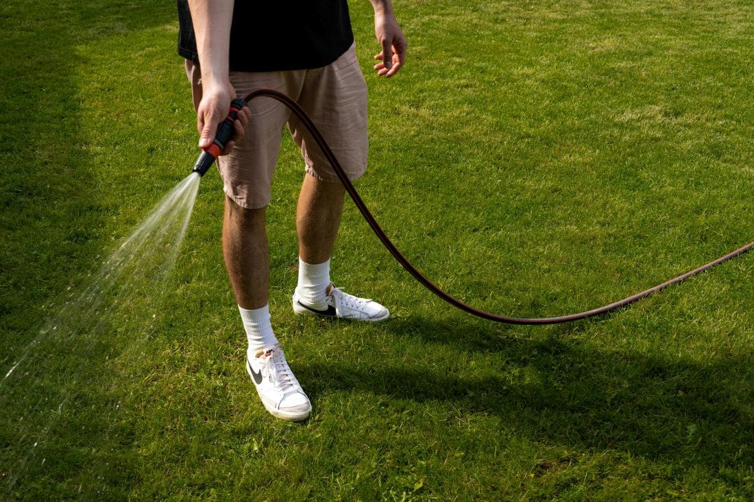 Hosepipe ban in Masham, Yorkshire