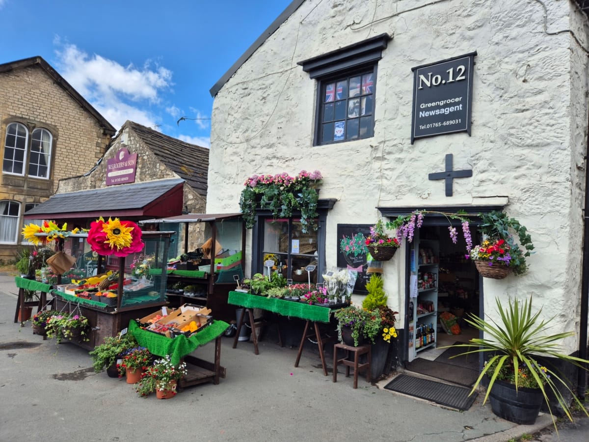 Outside No 12 The Greengrocer Masham