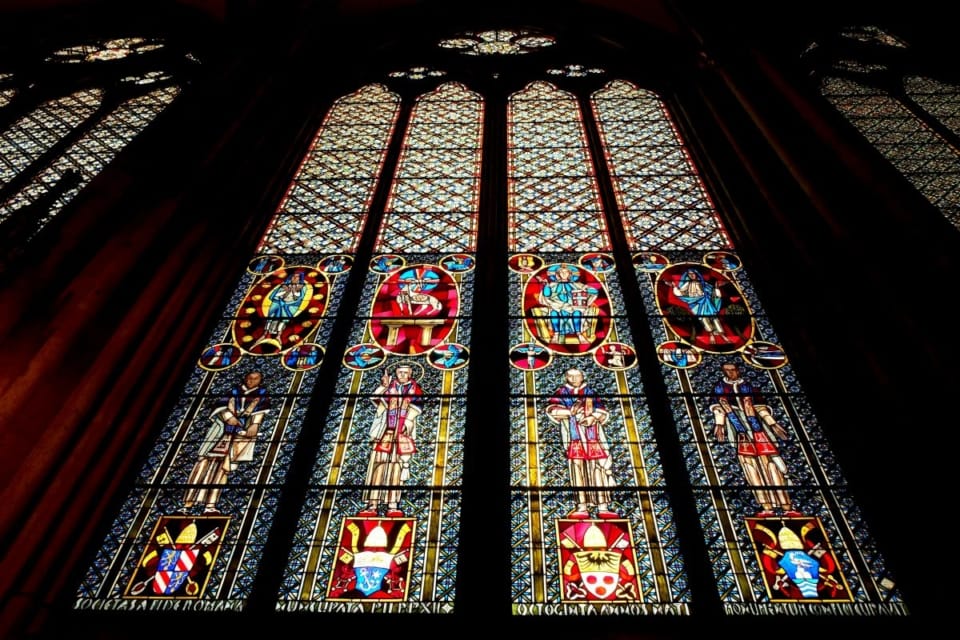 Stained Glass Talk at Harmby, near Masham