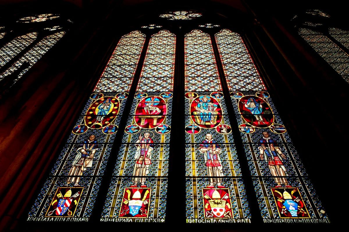 Stained Glass Talk at Harmby, near Masham
