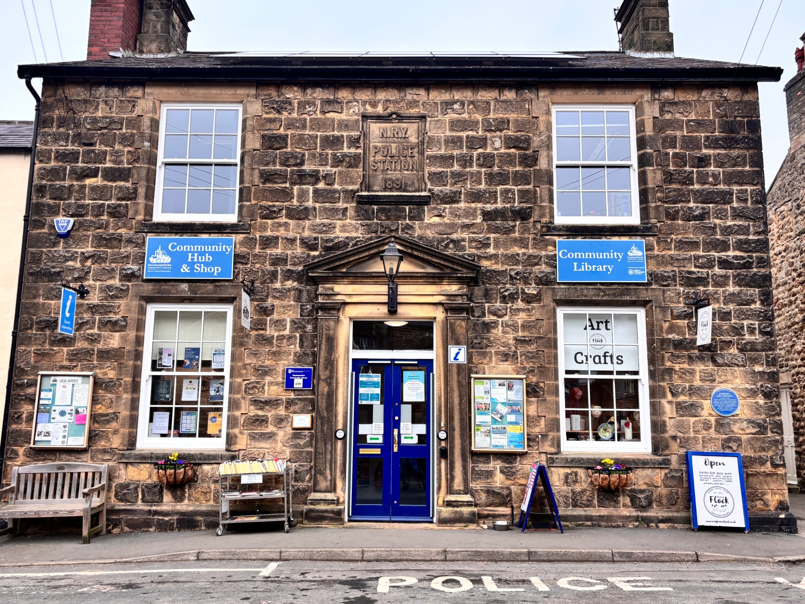 Mashamshire Community Office New Signage and Flowers