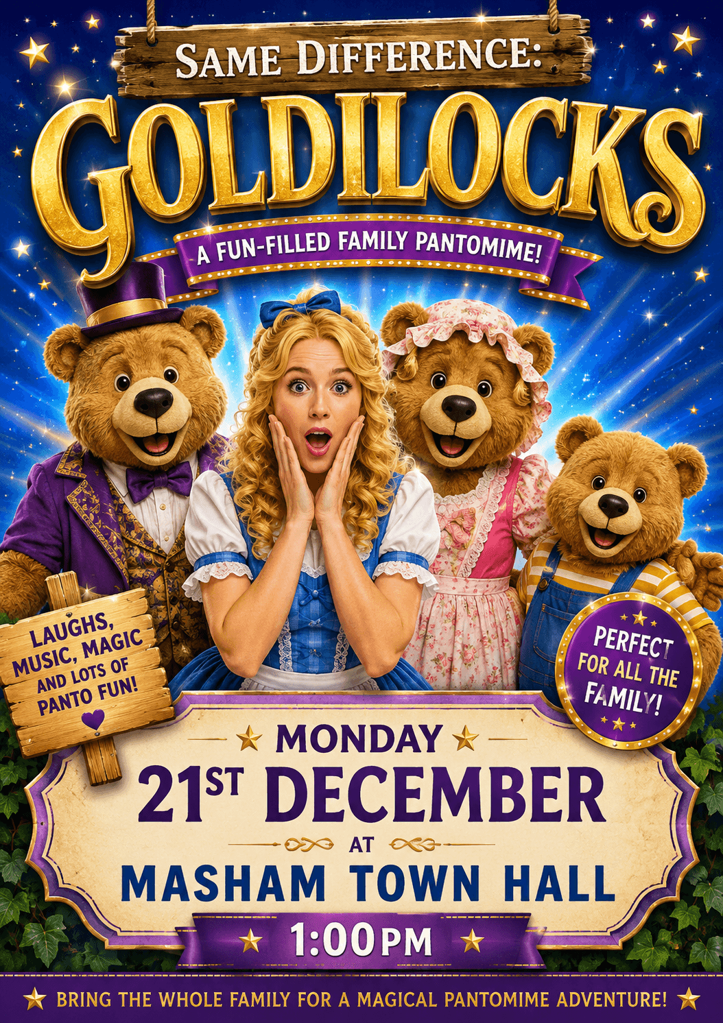 Same Difference: GOLDILOCKS Panto