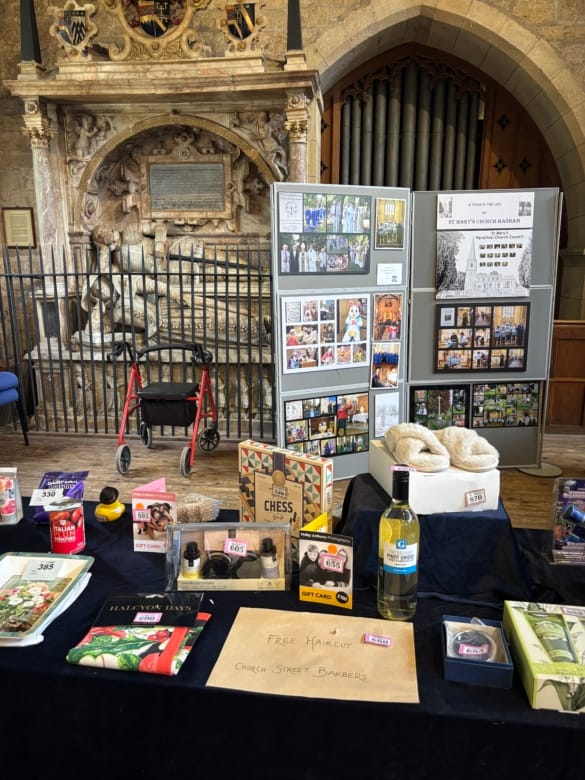 Tombola at Mashamshire Yorkshire Day Celebration